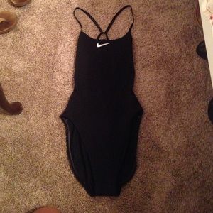 Black nike one piece swimsuit