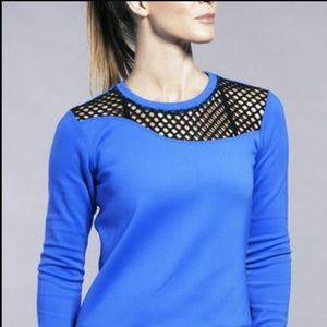 Alala Sidezip Neoprene Sweatshirt (Cobalt Blue)