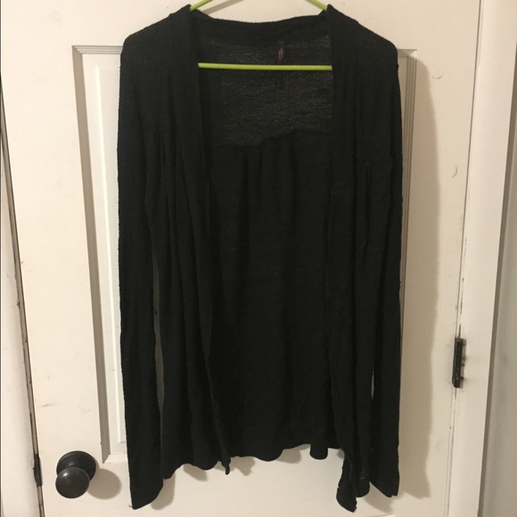 black long sleeve cardigan