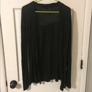 black long sleeve cardigan