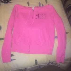 Light pink VS zip-up hoodie