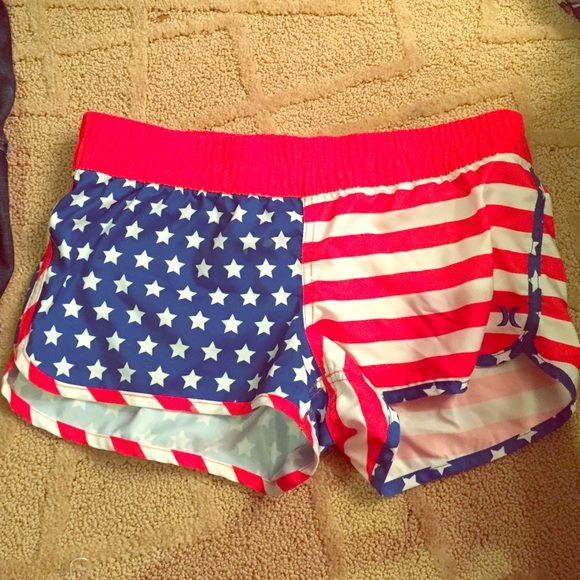 American flag shorts from Hurley
