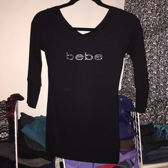 Bundle. Bebe 3/4 sleeve top and black top.
