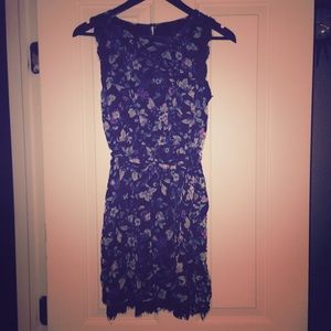 Floral dress with lace