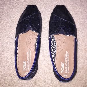 Blue glitter TOMS