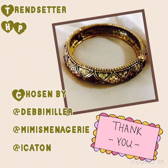 😍2x HP 👯Dazzling gold tone bangle HP 😍🎉 💋💋 - Picture 3 of 4