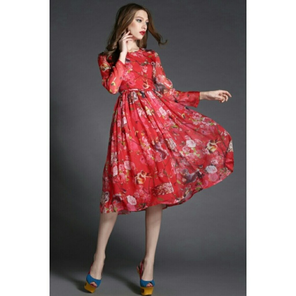 Dresses & Skirts - Editor Pick! Flowery Forest Of Friends Dress