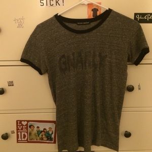 Brandy Melville GNARLY Grey Top