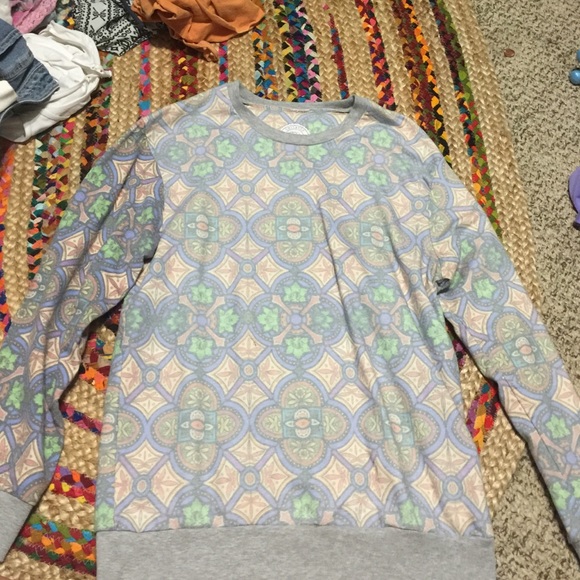 Marijuana kaleidoscope crew neck