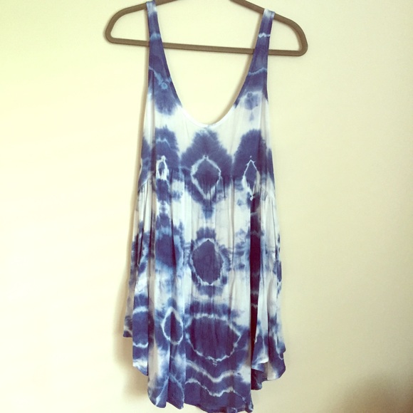 ❌SOLD❌Planet Blue Blu Moon Sundress Blue Tie Dye