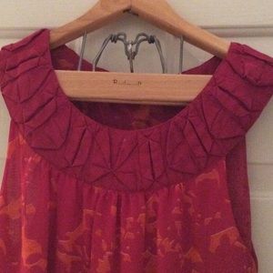 Pink and orange Cabi blouse