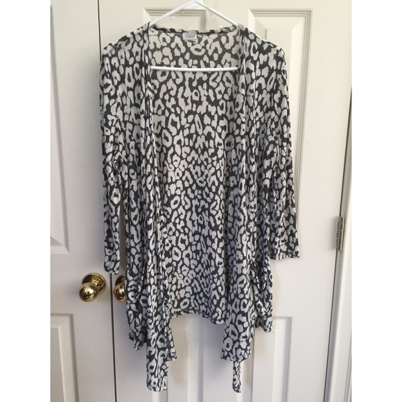 Animal print cardigan