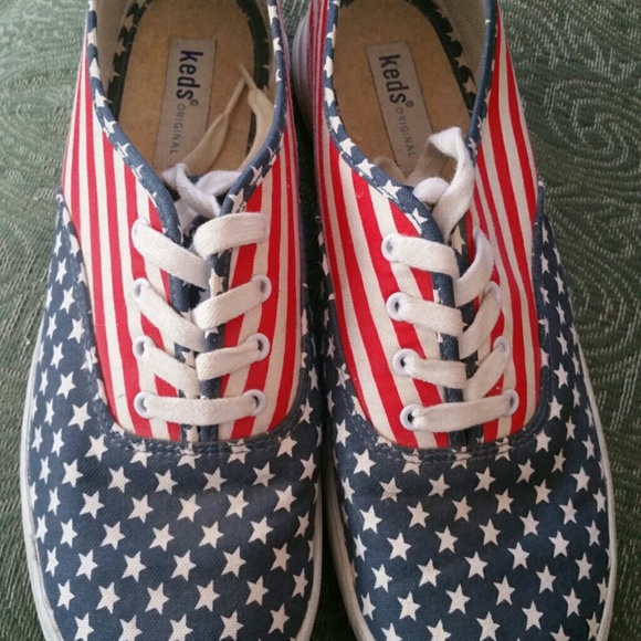 Vintage American Flag Keds - Picture 1 of 4