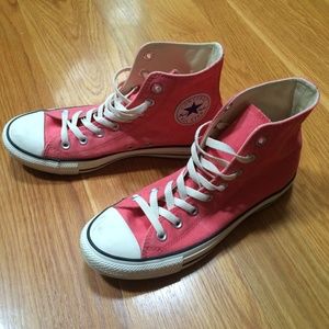Pink High top Converse