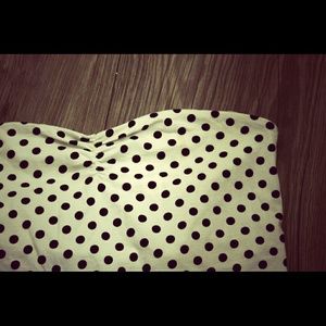 Women's polka dot tube top