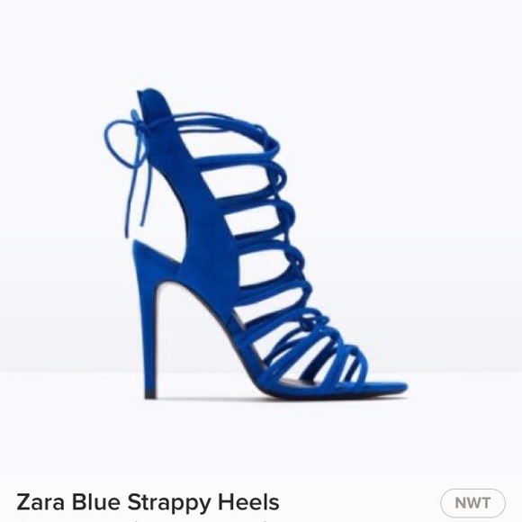 ISO Zara Cobalt Blue Strappy Heels
