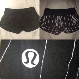 LULULEMON Black Reflective Running Shorts!