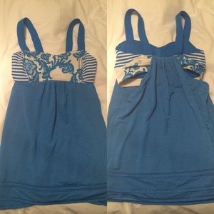 Lululemon blue workout tank top!