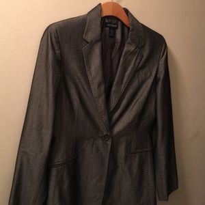 Ann Taylor Gray suit