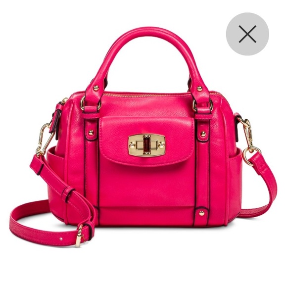 Neon pink satchel