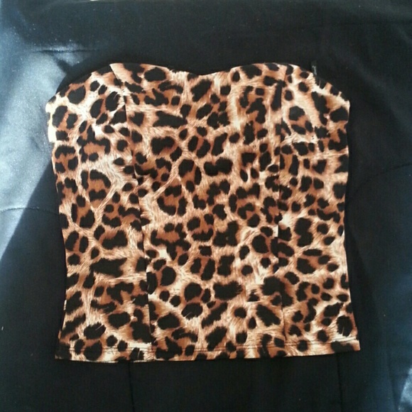 Leopard Print midi top
