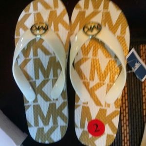 MK girls flip flops NEW
