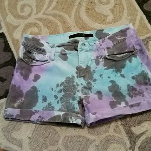 Joe's jeans  denim shorts 28 tie dye