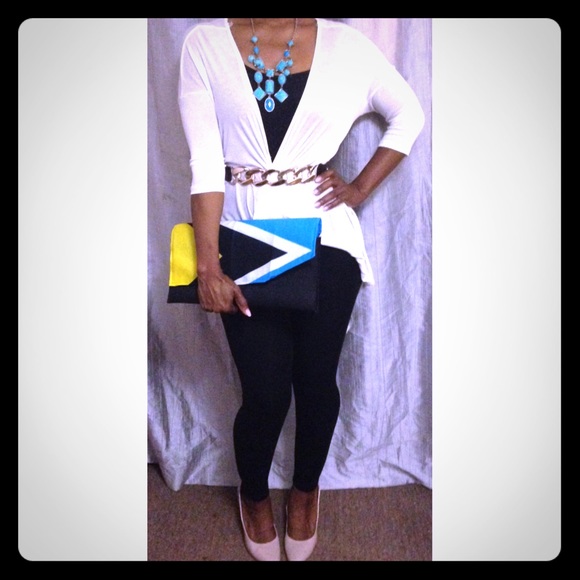 Saint Lucia Flag Clutch - Handmade - Picture 1 of 3