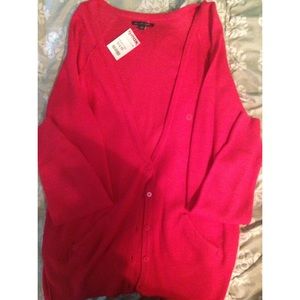 Brand new red cardigan