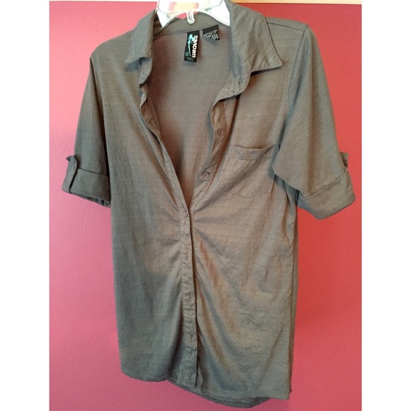 Grey Button Down Shirt