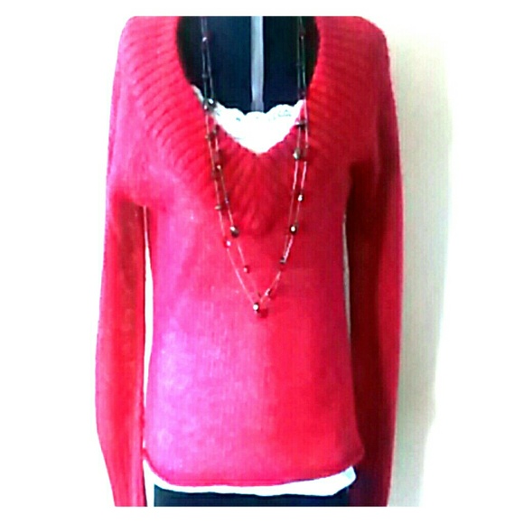 No Boundaries Tops - Host Pick 7/24/15 Lightweight red sweater