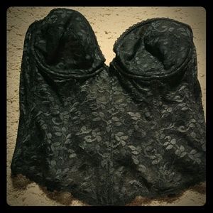 Strapless longline low back bra 38D