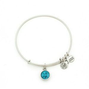Alex & Ani blue zircon bangle
