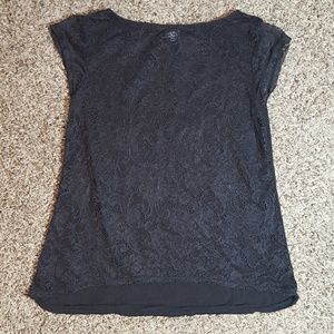 Victoria's Secret Moda Int. Black Lace Front Top S