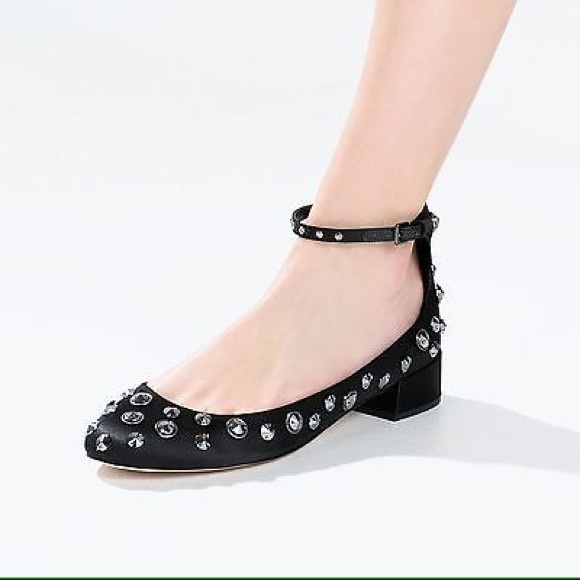 Zara ankle strap flats