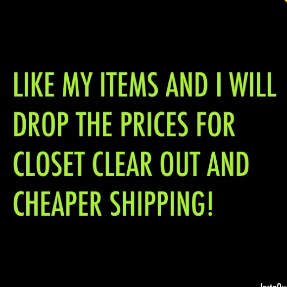 LIKE MY ITEMS FOR CHEAPER SHIPPING