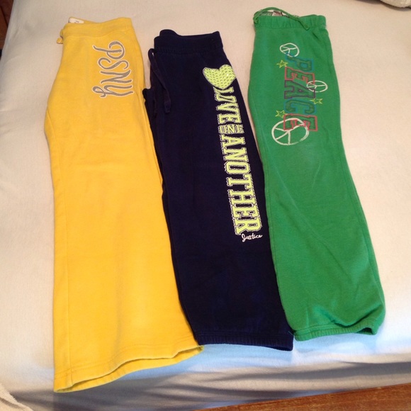3 pairs of girls size 8 sweat pants
