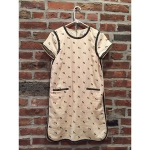 Madewell embroidered stitch tunic dress