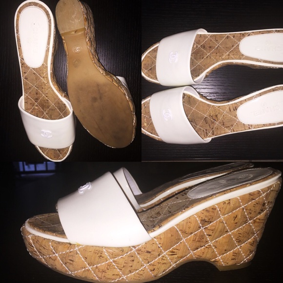 AUTHENTIC! Chanel wedges