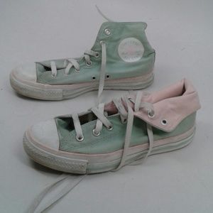Mint and Pink Chuck Taylor All Star High Tops