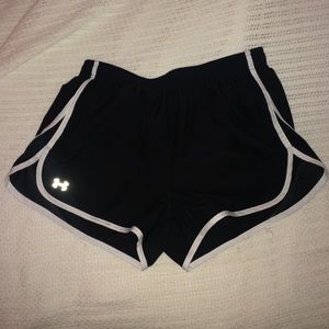 Black and White Under Armour Shorts