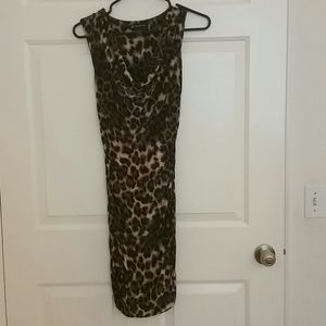 Inc leopard dress
