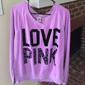 Victoria's Secret PINK purple sweatshirt pullover
