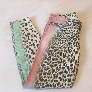 Current Elliot Fun Cheetah Print Skinnies