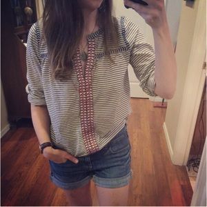 J.Crew peasant top in XXS