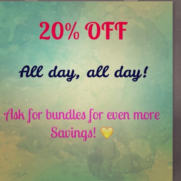 SALE ENDS TODAY!!! ask for bundling! Save more! 💖