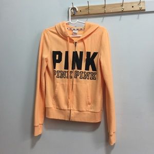 PINK sweater small orange