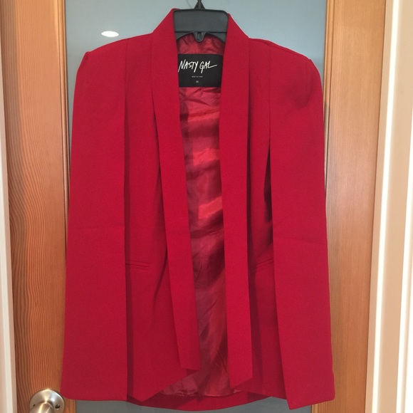 Nasty Gal Champagne Taste Cape Blazer
