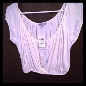 Size medium, white, crop top