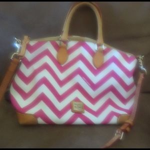 Dooney & Bourke Pink Chevron purse